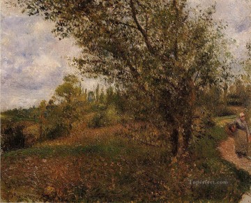 Paisaje de pontoise a través de los campos 1879 Camille Pissarro Pinturas al óleo
